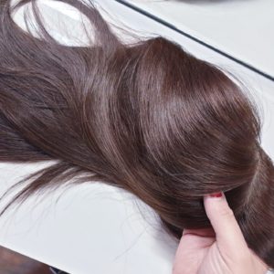 Topper WIKTORIA – Włosy naturalne Brąz #4 50cm