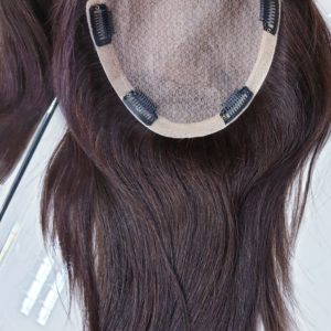 Topper WIKTORIA – Włosy naturalne Brąz #4 50cm