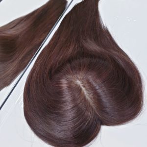 Topper WIKTORIA włosy naturalne Brąz #4 30cm