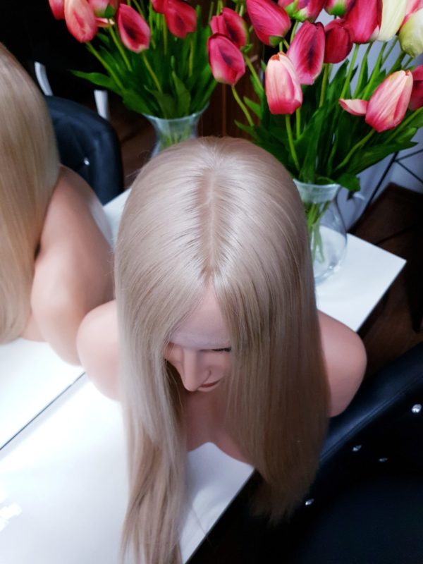 Kamila - Peruka naturalna długa Blond