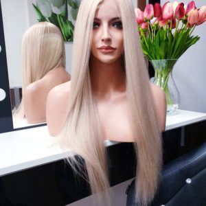 Kamila – Peruka naturalna długa Blond