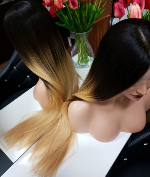 Gabriela - peruka naturalna ombre proste włosy