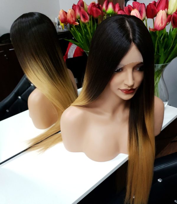 Gabriela - peruka naturalna ombre proste włosy
