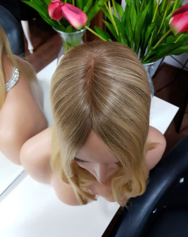 Topper naturalne włosy Ombre Blond 35cm