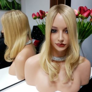 Topper SCARLETT – Naturalne włosy ombre blond 35cm