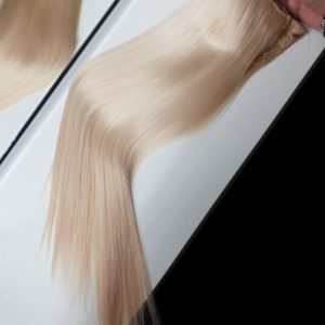 Włosy naturalne na żyłce Blond 50cm