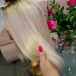 Topper AMY –  Włosy naturalne Blond z odrostem 40cm