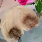 Topper ANA –  Włosy naturalne Blond z odrostem 50cm
