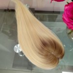 Topper ANA –  Włosy naturalne Blond z odrostem 50cm