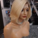 Greta – Peruka naturalna. Słowiańskie włosy 25-30cm Blond z odrostem