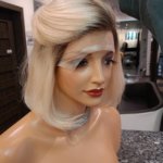 Pola – Peruka naturalna 25-30cm Blond Platinum