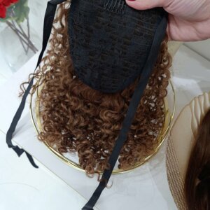 Kitka kucyk z włosów naturalnych kręconych 40cm