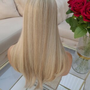 Topper Sara –  Włosy naturalne Blond Baleyage 50cm Cieniowanie