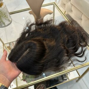 Topper DAISY –  Włosy naturalne falowane #1b 40cm