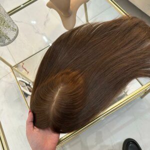 Topper Ivanna – Włosy naturalne Brąz #4 40cm
