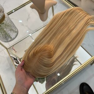 Topper Blaire – Włosy naturalne ciepły blond baleyage 40cm
