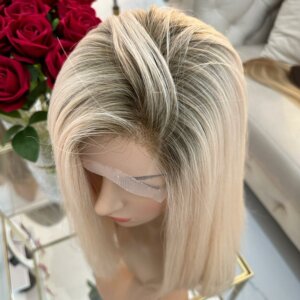 ANITA – Peruka naturalna platynowy blond z odrostem 40cm
