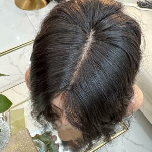 Topper DAISY –  Włosy naturalne falowane #1b 40cm